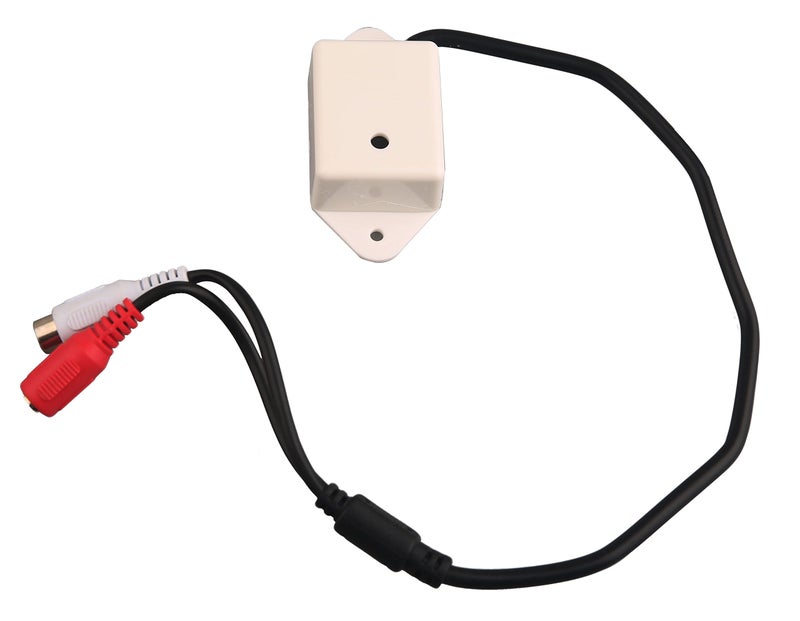 EVERSECU Weatherproof High Sensitive CCTV Microphone for CCTV Security Camera CCTV DVR Surveillance System,Volume can be Adjusted, Outdoor Audio External Microphone - Image 1